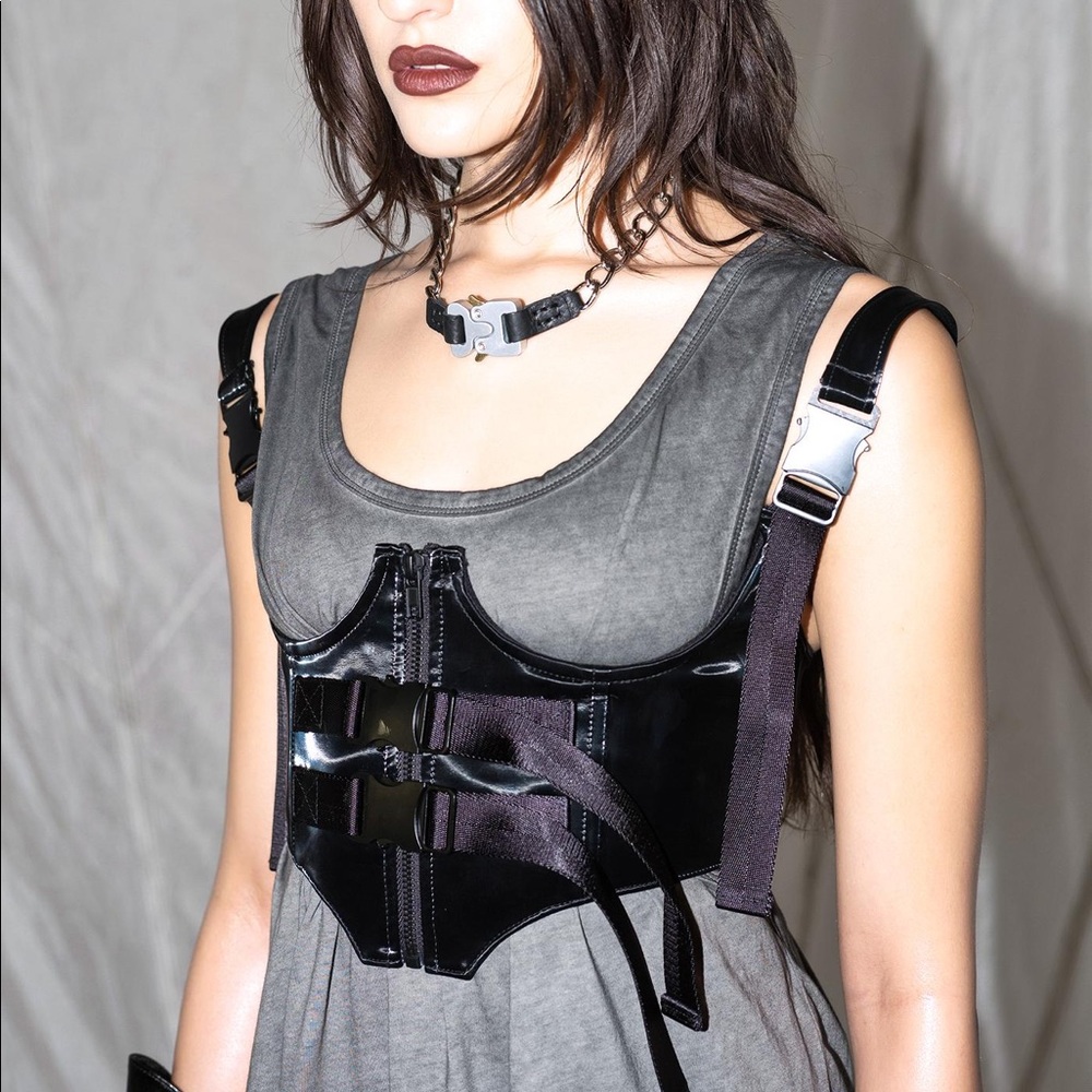 darker wavs synth underbust corset dolls kill